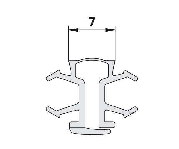 Kermi NOVA 2000 Verticaal scharnierprofiel (2282860)