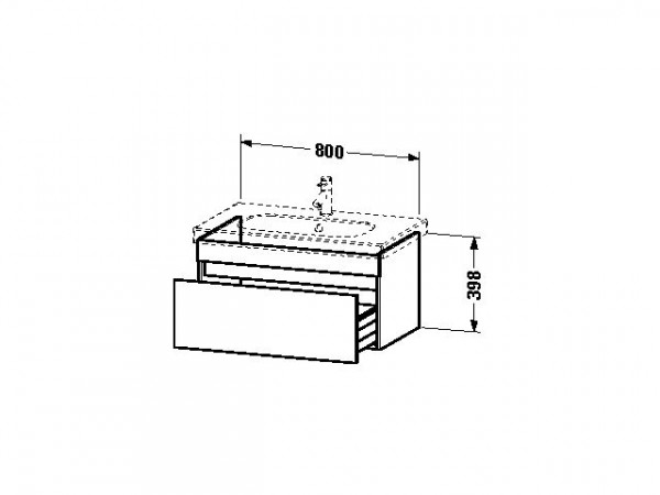 Duravit Wastafelmeubel DuraStyle voor 034285 453x800x398mm