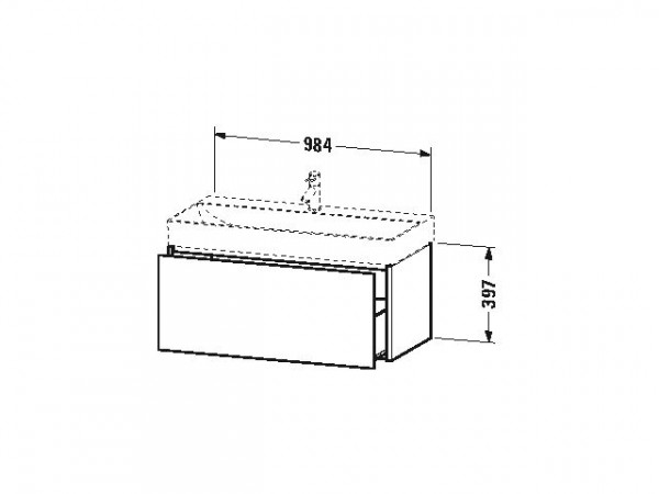 Duravit Wastafelmeubel Hangend Xsquare