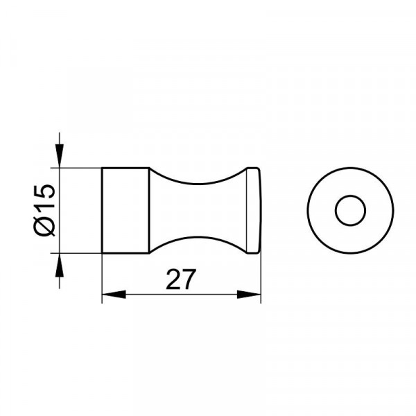 Keuco Handdoekhaakjes Smart.2 ø15x25mm Chroom