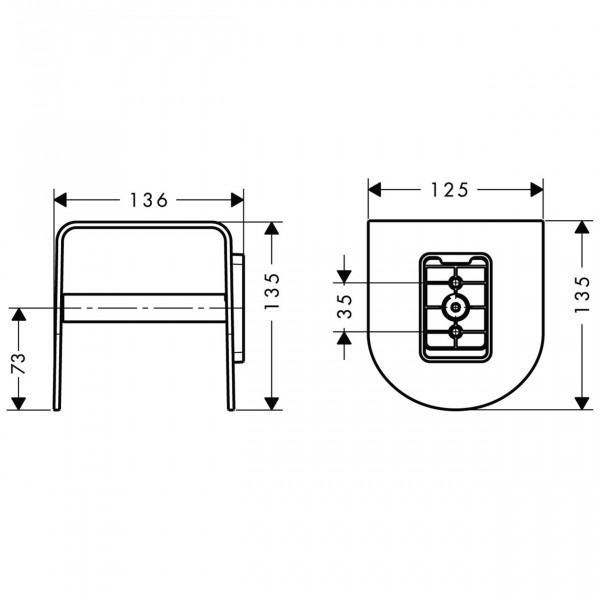 Toiletrolhouder Axor Urquiola