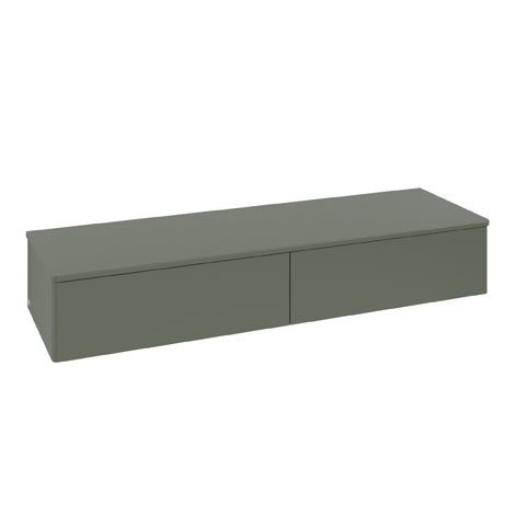 Wandmeubel Villeroy en Boch Antao 2 laden 1600x268x500mm Leaf Green Matt Lacquer/Boticcino