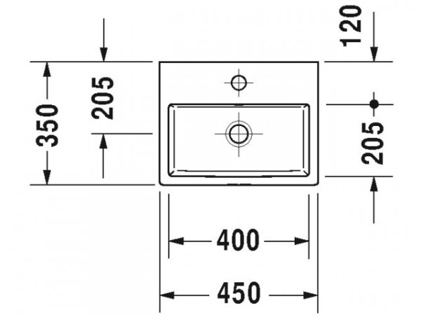 Duravit Fontein Toilet Vero Air geslepen Wit 450 mm