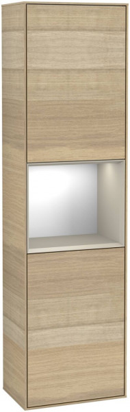 Villeroy en Boch Hoge Badkamerkast Finion 2 deuren 1515x420mm 1 LED