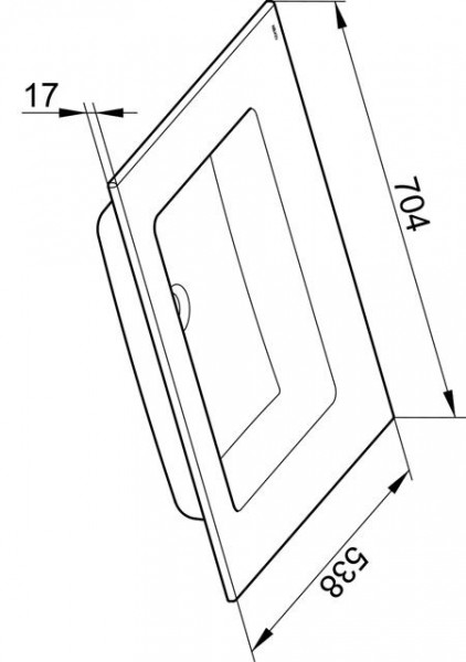 Keuco Meubelwastafel Royal 60 704x17x538mm