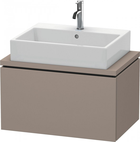 Meuble Pour Vasque à Poser Duravit L-Cube Compact, 1 tiroir 720mm Basalte Mat LC580104343