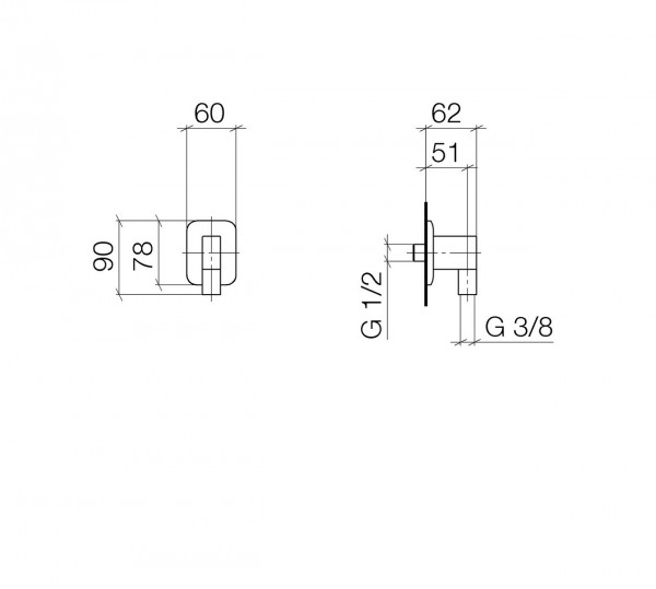 Dornbracht Wandaansluitbocht Lisse (28450845)