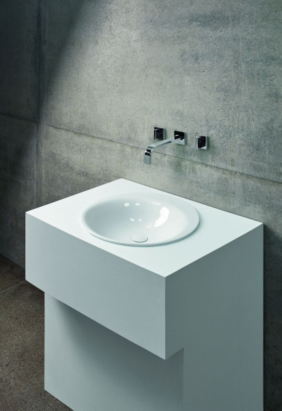 Lavabo Sur Meuble Bette Lux Oval GlazePlus Sans Trou 500x500x100mm Cacao