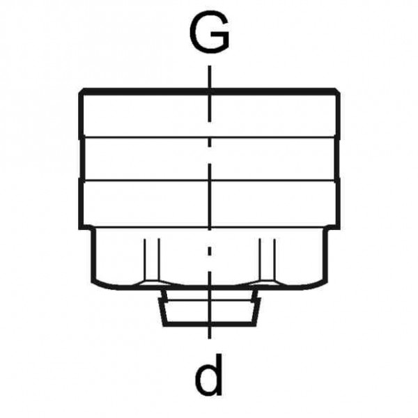 Geberit Aansluiting voor Euroconus d16 G3/4 Mepla (641534222)