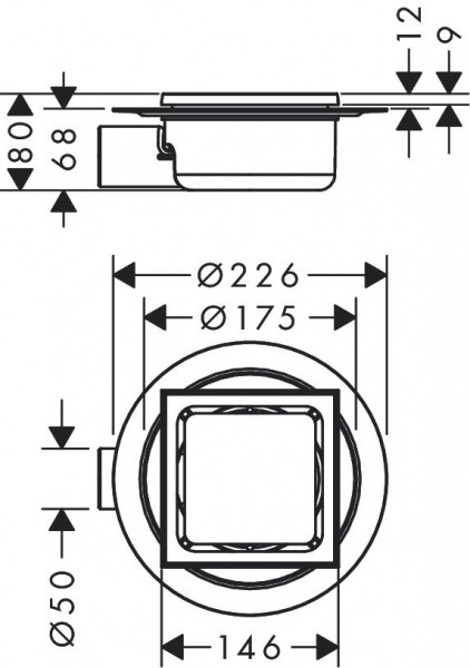 Hansgrohe RainDrain Spot