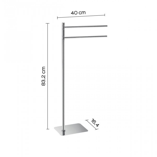 Handdoekhouder Sapho Gedy Vrijstaand 84 cm Chroom