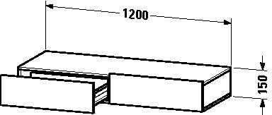 Duravit Planchet DuraStyle 1200 mm