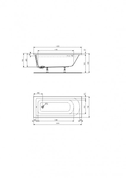 Ideal Standard Ligbad Hotline New Bad 740x400mm K274501