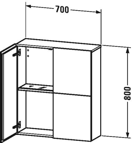 Duravit Zijkasten L-Cube 800 mm