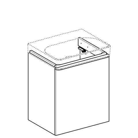 Geberit Wastafelmeubel Smyle Square 1 536x617x433mm