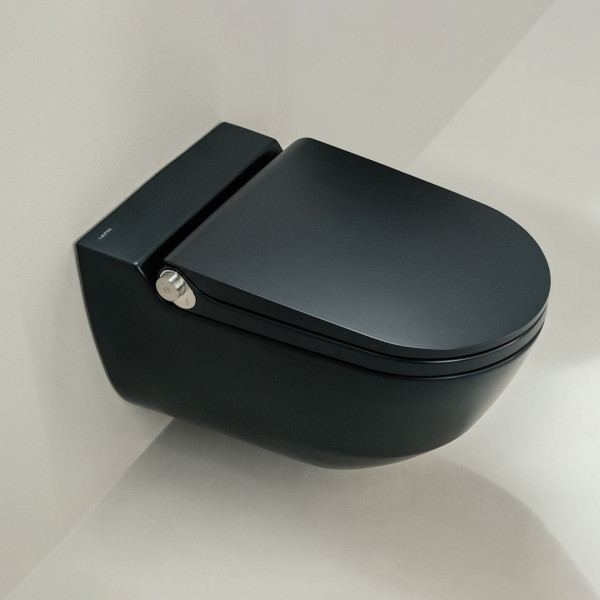 WC Japonais Laufen CLEANET RIVA 600x355mm Noir Mat