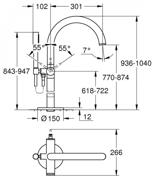 Grohe Atrio badmengkraan warm sunset 32653DA3