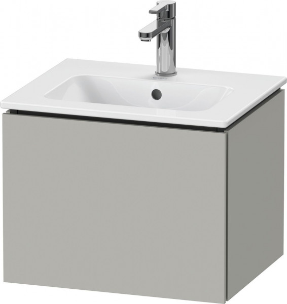 Meuble Pour Lavabo Encastrable Duravit L-Cube 1 tiroir, pour Lavabo ME 520mm Gris béton mat LC611800707