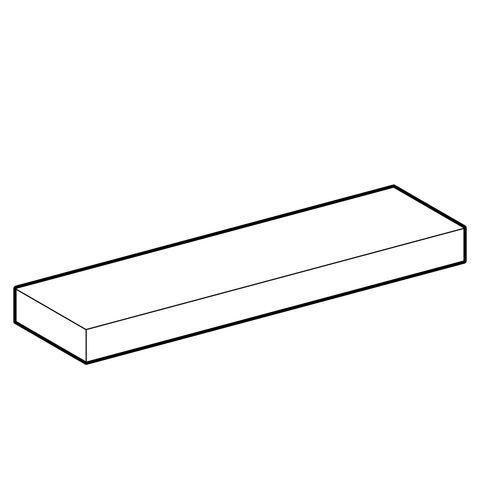 Geberit Plank iCon Wandmontage 600x50x165mm Matte Lava