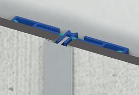 Kinedo KINEWALL H-profiel, uitlijning, e aluminium strip Chroom