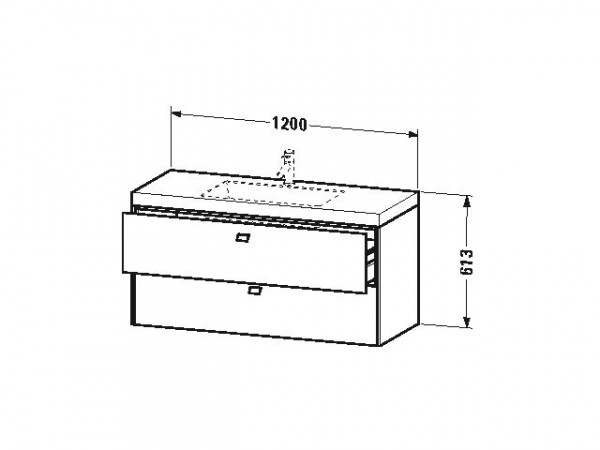 Duravit Badkamermeubel Set Brioso 1200 mm BR4608