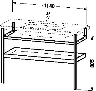 Duravit Wastafelmeubels DuraStyle 1140 mm