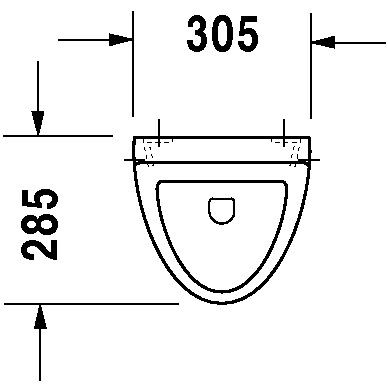 Duravit Fizz Urinoir Verdekte toevoer (823360)