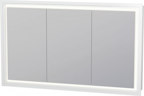 Armoire De Toilette Duravit L-Cube encastrable, 3 portes, prise E 1200x700mm Blanc Mat LC7653018180000