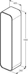 Ideal Standard Deur voor T7873, incl. scharnier Dea (TV613)