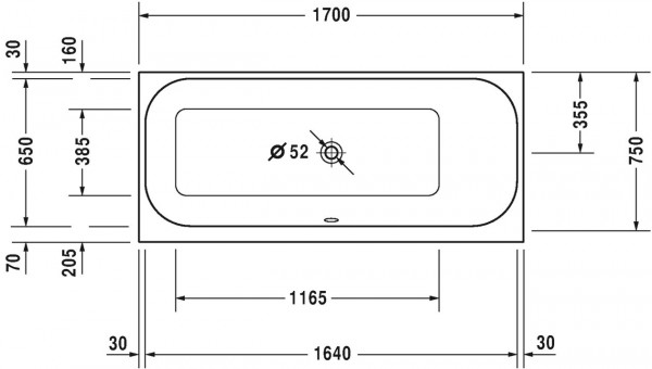 Duravit Whirlpool Rechthoekig Happy D.2 (760313000)