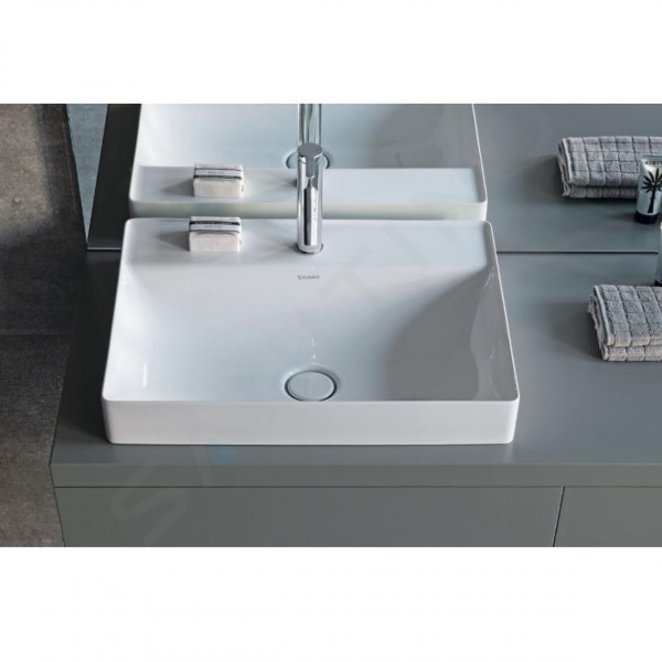 Fontein Toilet Duravit DuraSquare WonderGliss, gemalen, 1 gat 500x145mm Wit