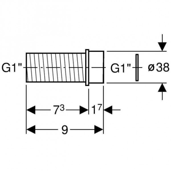 Geberit Uitbreiding 1" alpine wit