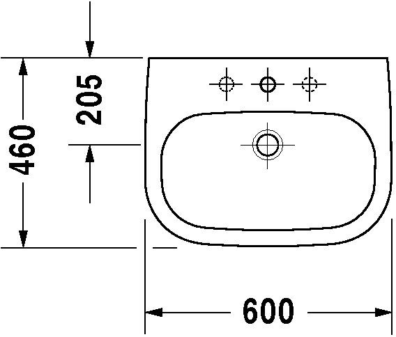 Duravit D-Code wastafel of witte kolom