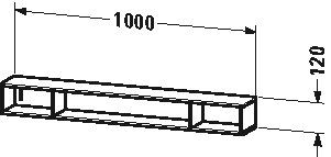 Duravit Planchet L-Cube 1000 mm
