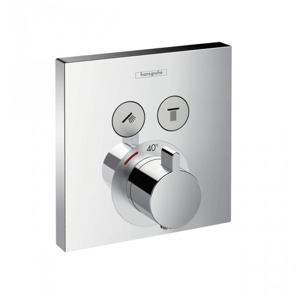 Robinet Encastrable Hansgrohe ShowerSelect thermostatique à 2 fonctions 15763000