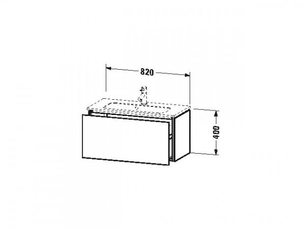 Duravit Wastafelmeubels L-Cube 400x391mm