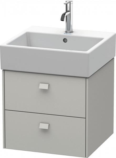 Meuble Lave-Mains Duravit Brioso 2 tiroirs, pour Lav. Vero Air 484mm Gris béton mat BR415200707