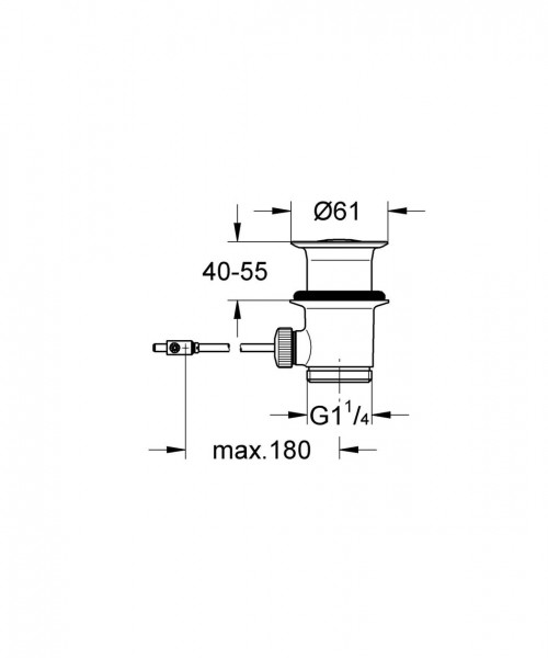 Grohe Afvoergarnituur 1 1/4" (28910)