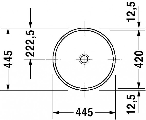 Duravit Architec Inbouw wastafel (03194200)