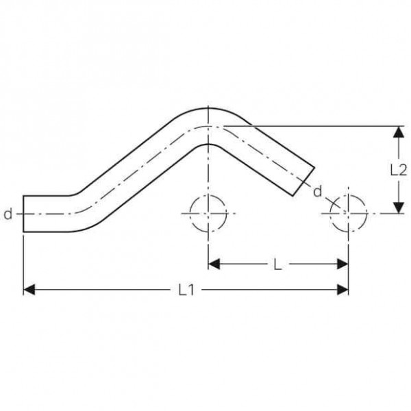 Geberit Uitlaatbocht d28 Mapress (30805)