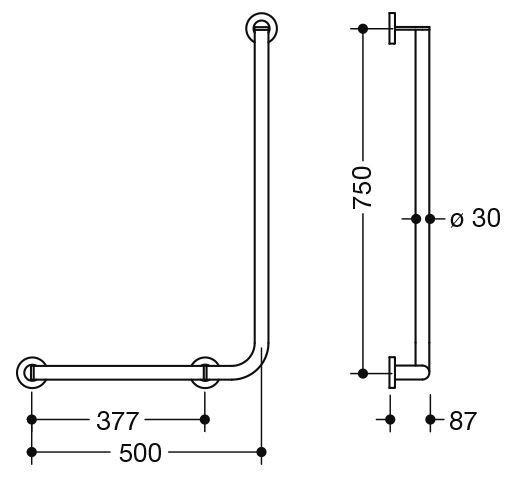 Hewi Badgreep Hoek System 900