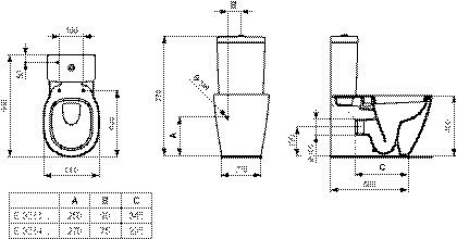 Ideal Standard Staand Toilet Connect Ideal+ Wit E8234MA