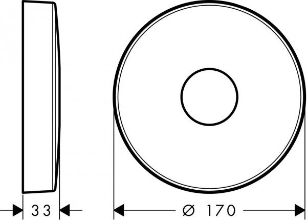 Axor Kraanrozet H3.3cm Rond nikkel geborsteld 14960820