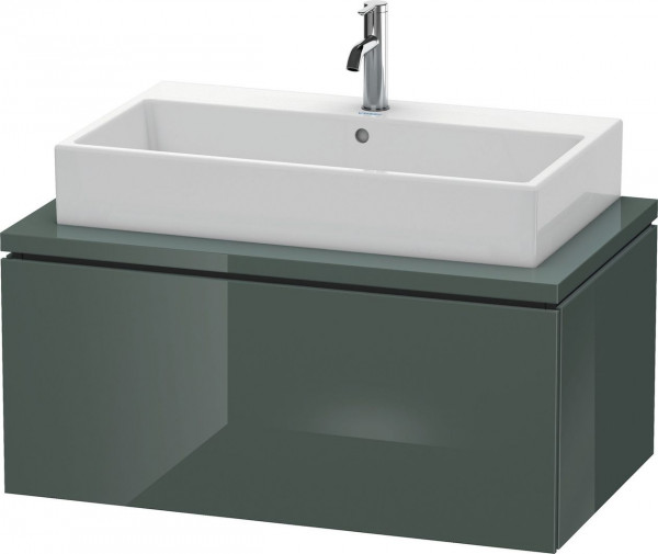 Meuble Pour Vasque à Poser Duravit L-Cube 1 tiroir 920mm Gris Dolomite Brillant LC581303838