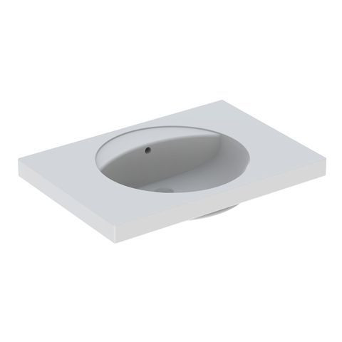 Lavabo Suspendu Geberit Preciosa Avec Plan De Toilette 800x200x550mm sans trou Blanc 124282600