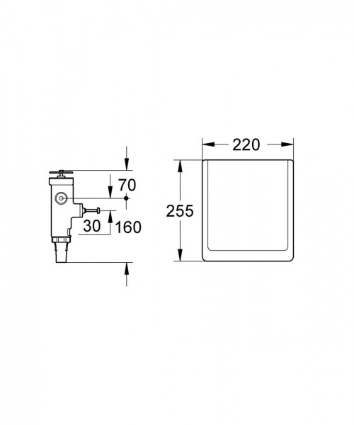 Grohe Rondo Onderdelen spoeler 42901000