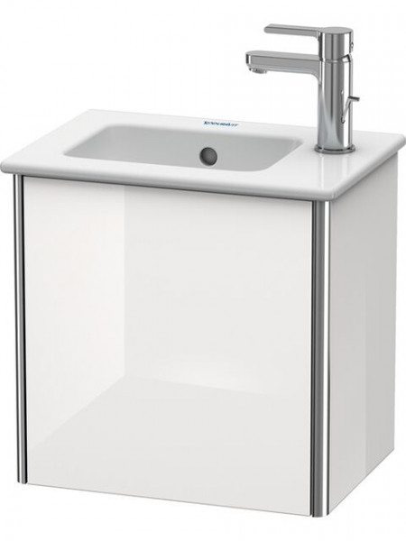 Meuble Pour Lavabo Encastrable Duravit XSquare pour ME by Starck 072343, version droite Blanc brillant 400x410x289mm