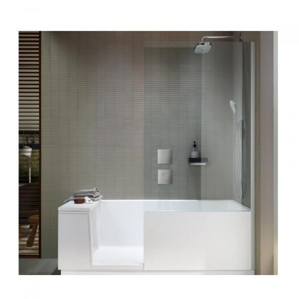 Baignoire d'Angle Duravit Shower + Bath à droite 1700x750mm 700404 Transparent