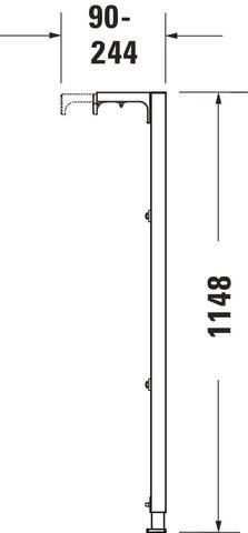 Uitbreiding Duravit DuraSystem voor wastafel