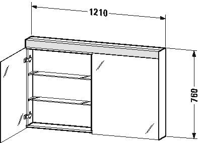 Duravit Spiegelkast Wit LM7833000000